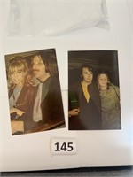 2 1969 Beatles Fan Club Postcards