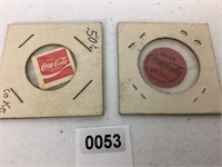 1940's COCA-COLA PAPER TOKENS