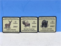 Ontario Hunter Crests for 2007 - Deer, Moose,