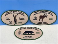 Ontario Hunter Crests for 2001 - Deer, Moose, Bear