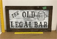 The Old Legal Bar Wooden Wall Decor