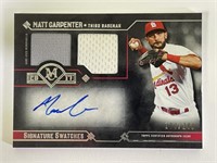 Matt Carpenter Topps Autograph Swatch 100/299