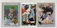 Butkus, Singletary & Signed Richard Dent NFL Cards