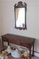 3 drawer narrow stand with mirror, Heirloom