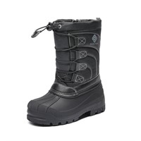W4644   Kids Snow Boots KNORTH BLACK, Size 2