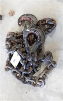 PAIR OF HEAVY SEMI TRAILER SAFTEY CHAINS WITH