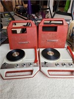 2 National Radio Phonograph players 33 & 45. Dinin