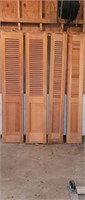 4 Raised Panel Wood Shutters