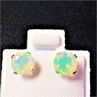 $400 10K  Opal (1ct) Earrings