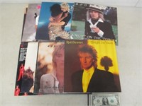 Lot of Rod Stewart 33 RPM Vinyl Records
