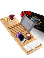 New SereneLife Bamboo Bathtub Caddy with Luxury