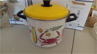 Enamel Ware Pot w/Divided Insert