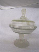 DUNCAN MILLER THREE FACES COVERED CANDY DISH