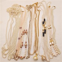 Pearly Bead Necklaces Long