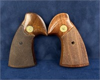 Factory Colt Pyton Wood Pistol Grips