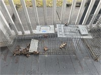 LIVE ANIMAL 1-DOOR CAGE TRAP (32" X 10" X 12")