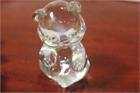 A Signed Glass Bear