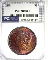 1881 Morgan MS65+ LISTS $725