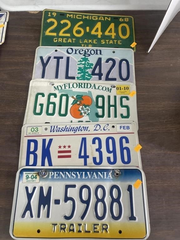 License plates