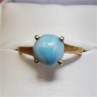 S. Silver GP Gem Stone  Ring (~Size 7)