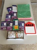Tags & small books office supplies