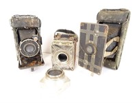 Three Antique Cameras - Rough Shape