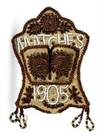 IROQUOIS BEADED DOUBLE MATCH HOLDER - 1905