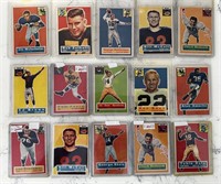 Lot (15) Vintage 1956 Topps Football Cards