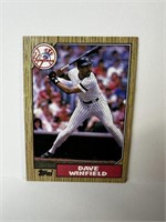 1987 Topps Hof Dave Winfield Card