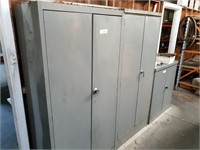 2 Steel Framed 2 Door 1800mm Storage Cabinets
