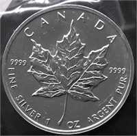 1999 CANADA MAPLE LEAF 1 OZ .9999 SILVER