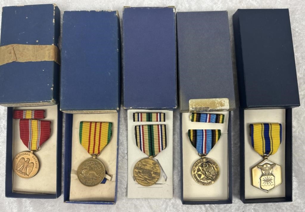 Lot of 5 US Military Medals