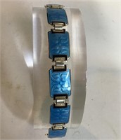 AKSEL HOLMSEN NORNE 925 SILVER  ENAMEL BRACELET