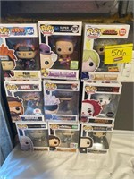 9 FUNKO POPS