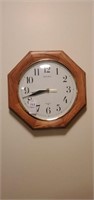 Seiko wooden clock, and other wooden wall