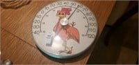 1980s chicken outdoor thermometer