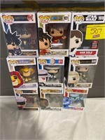 9 FUNKO POPS