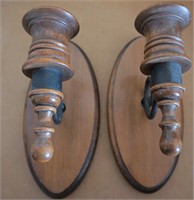 2 wall sconce candle holders for one money