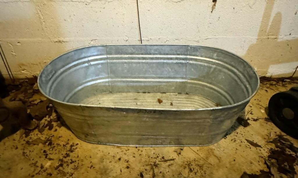 Galvanized Steel Oval Tub