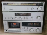 Stereo, AMP, Cassette Player & Floor Speakers