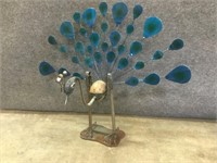 Extra Large Metal Art Peacock
