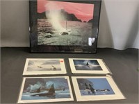 Whale picture plus 4 print