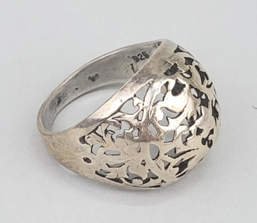 Sterling Silver Filigree Ring.