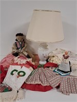 Lamp, Cloth Doll, Holiday Towels, Table Cloth