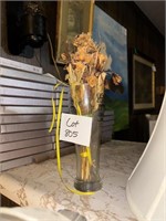 Beer Glass with Dried Flowers