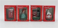 (4) Coca-Cola Mini Clock Collection