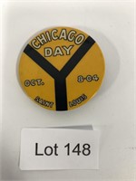 Chicago Day Pin Oct 8, 1904 St Louis Worlds Fair