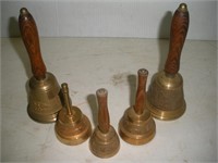 Obertino Bronze Bells, Tallest 7 inches