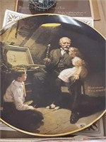 Norman Rockwell  plate and bears