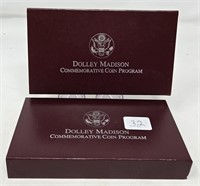 (2) 1999 Dolly Madison Dollars Proof